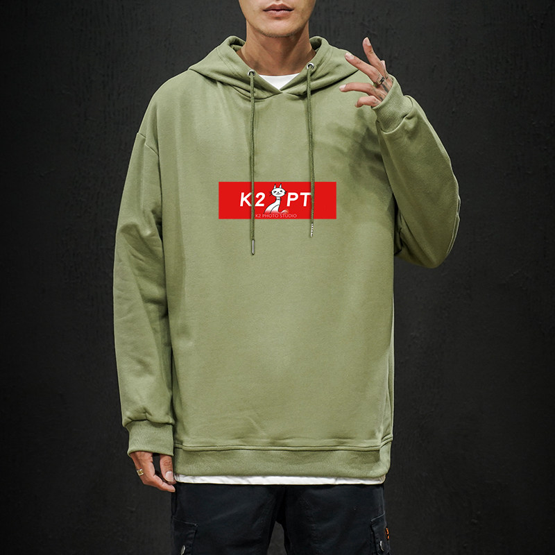 电商A040A-WY2024-P402023新款印花春秋连帽外套男大码胖子卫衣,男装卫衣,电商A040A
