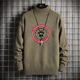 M18032-P45秋冬半高领毛衣男大码，男装针织衫/毛衣，电商A040A