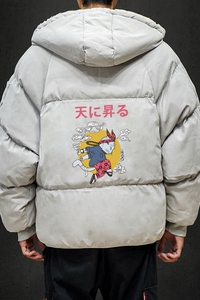 MY16012-P100 加厚加绒衣男面包服男大码服男袄男外套男图片