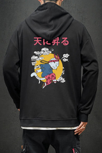 电商A040A-WY2012-P40 卡通印花卫衣男大码胖子学生上衣衣服外套图片