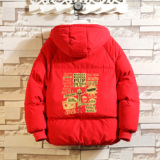 MY16003-P100加厚加绒衣男面包服男大码服男袄男外套男，男装棉衣，电商A040A