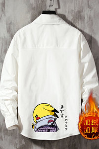 CS15036加绒款P55加厚加绒衬衫男保暖衬衣长袖寸衫上衣服外套图片