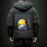 MY16036-P100皮卡丘卡通加厚加绒面包服加肥加大码男胖子衣，男装棉衣，电商A040A