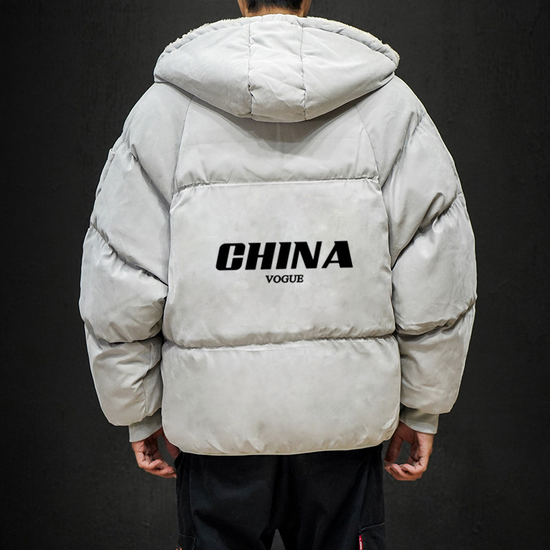 MY16001-P100 加厚加绒衣男面包服男大码服男袄男外套男图片