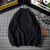 M19998-P45秋冬季半高领毛衣男加肥加大码胖子针织衫线衣，男装针织衫/毛衣，电商A040A