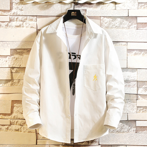 CS15018加绒款P55加厚加绒衬衫男保暖衬衣长袖寸衫上衣服外套图片
