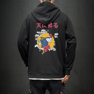 电商A040A-WY2012-P40卡通印花卫衣男大码胖子学生上衣衣服外套