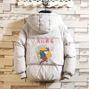 电商A040A-MY16012-P100加厚加绒面包服男大码宽松衣袄外套