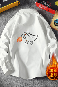 CS15040加绒款P55加厚加绒衬衫男保暖衬衣长袖寸衫上衣服外套图片