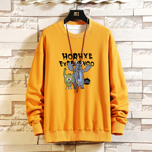 S6048-P35 春季圆领卫衣男大码韩版宽松长袖外套男图片