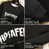 T4007-P25嘻哈潮牌字母印花长袖t大码男胖子体恤上衣服卫衣，男装卫衣，电商A040A