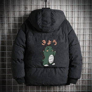MY16037-P100 恐龙卡通羊羔绒加厚加绒衣加肥加大码胖子面包服图片