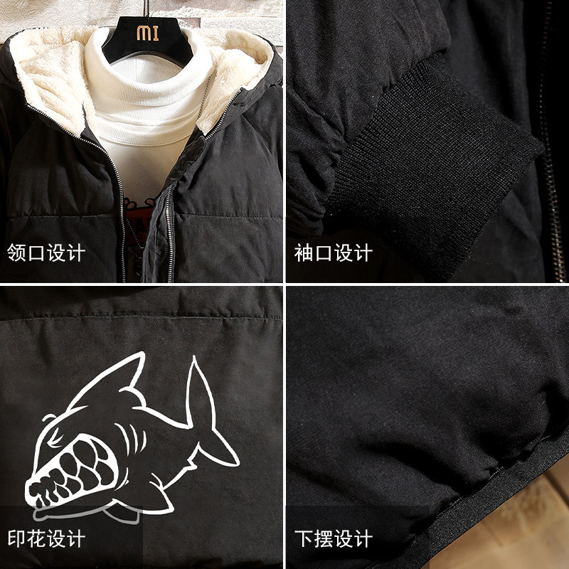 MY16041-P100加厚加绒衣男面包服男大码服男袄男外套男,男装棉衣,电商A040A