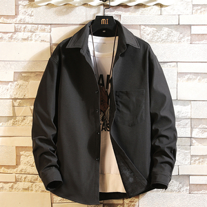 CS15007加绒款P55加厚加绒衬衫男保暖衬衣长袖寸衫上衣服外套图片