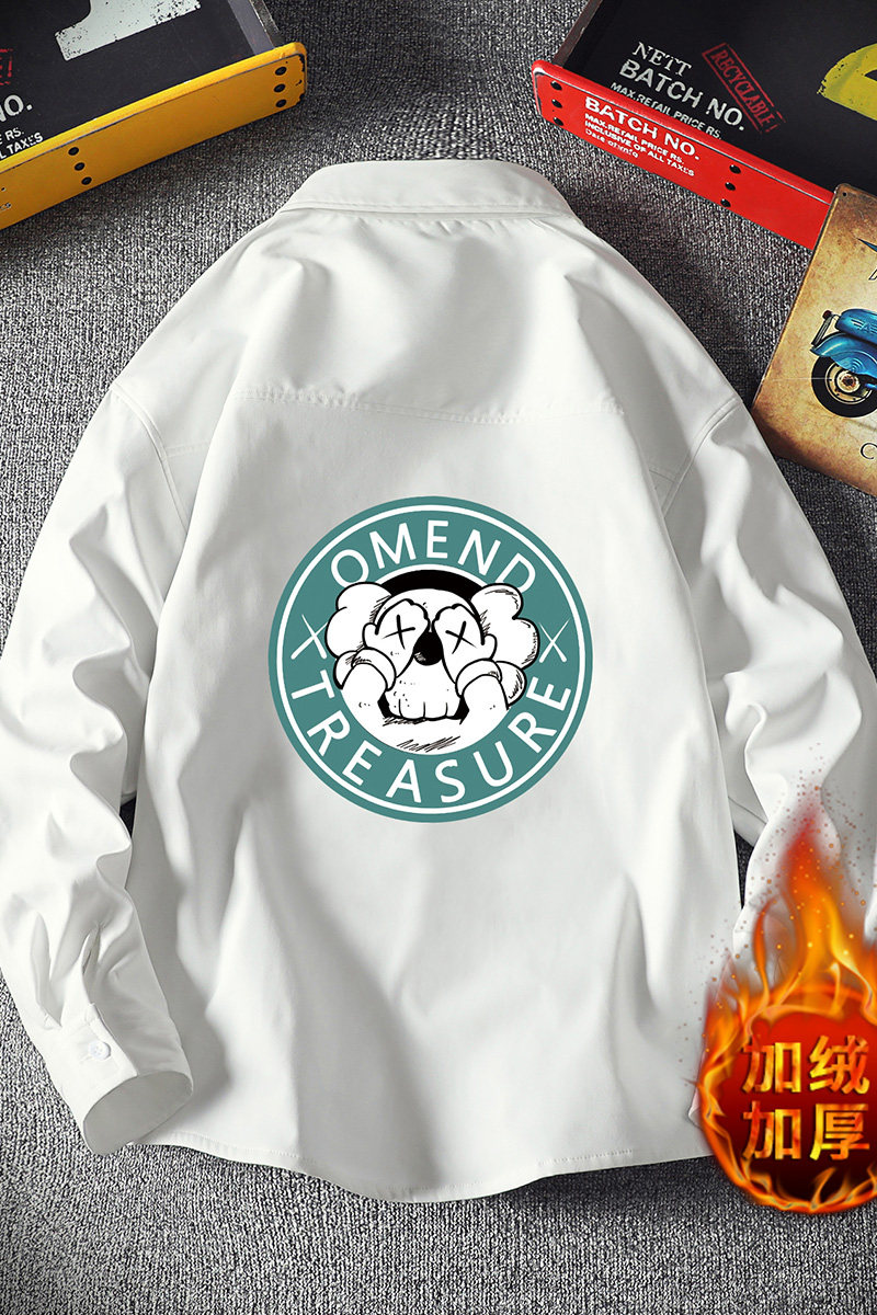 CS15052加绒款P55加厚加绒衬衫男保暖衬衣长袖寸衫上衣服外套,男装衬衫,电商A040A
