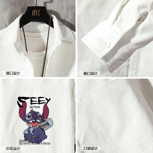 CS15038加绒款P55加厚加绒衬衫男保暖衬衣长袖寸衫上衣服外套图片