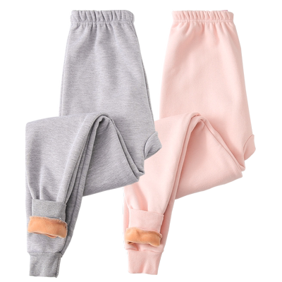 单条加绒加厚女童学生内穿保暖裤