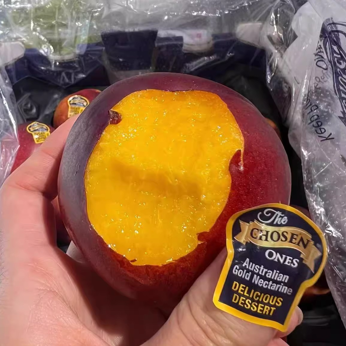 澳大利亚金腰带黄油桃顺丰包邮