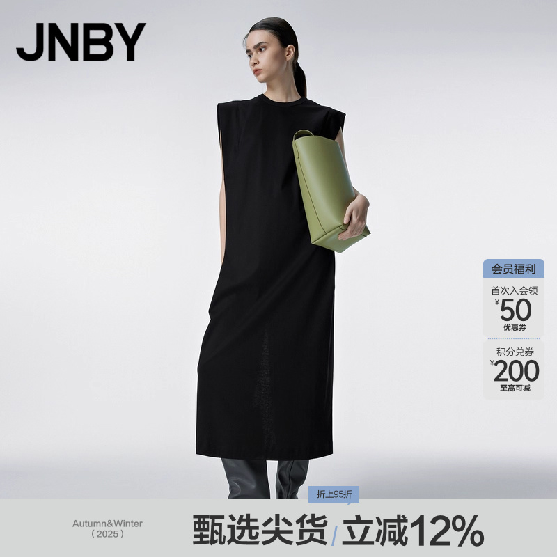 圆领无袖连衣裙JNBY/江南布衣