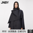 江南布衣折扣秋冬棉衣披风褶皱宽松H型中长款 JNBY 女 3折专区
