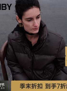 【商场同款】JNBY/江南布衣25冬新品羽绒服H型立领长袖5P0C14850