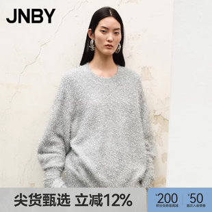 长袖 JNBY 江南布衣春秋毛针织衫 女细闪摩登厚款 5O9315210 套头毛衫