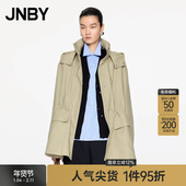 JNBY 江南布衣春秋风衣女中长款 宽松休闲棉质立领外套5O8911830