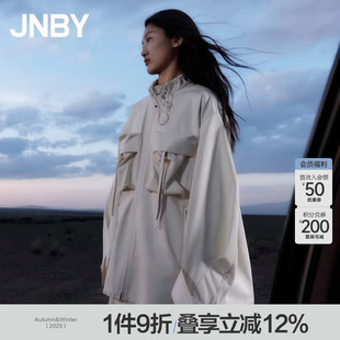 女工装 江南布衣春秋立领风衣中长款 JNBY 风休闲夹克 淘宝专享
