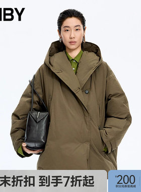 【季末折扣】JNBY/江南布衣26春新品羽绒服连帽宽松长袖5Q2C1588H