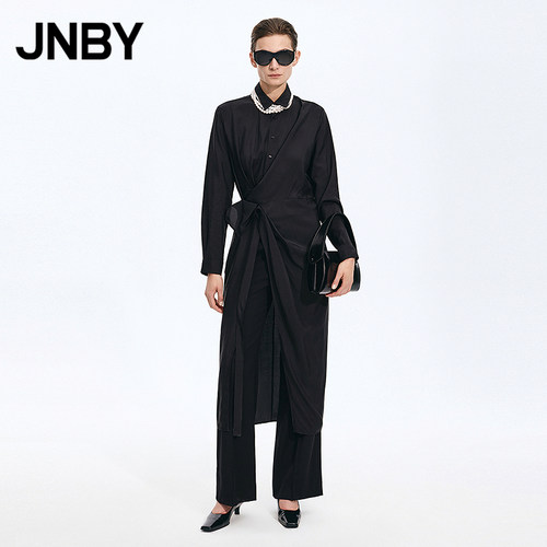 【季末折扣】JNBY/江南布衣26秋新品连衣裙衬衫领长袖5Q7G14640