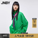 JNBY 女 100%棉宽松简约翻领长袖 江南布衣折扣秋冬连衣裙衬衫 式
