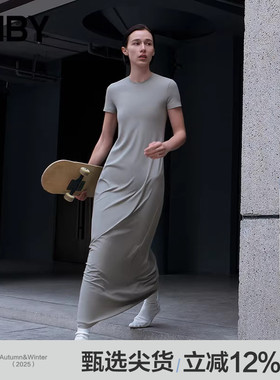 【早春上新】JNBY/江南布衣25春连衣裙A型圆领短袖5P2G12690