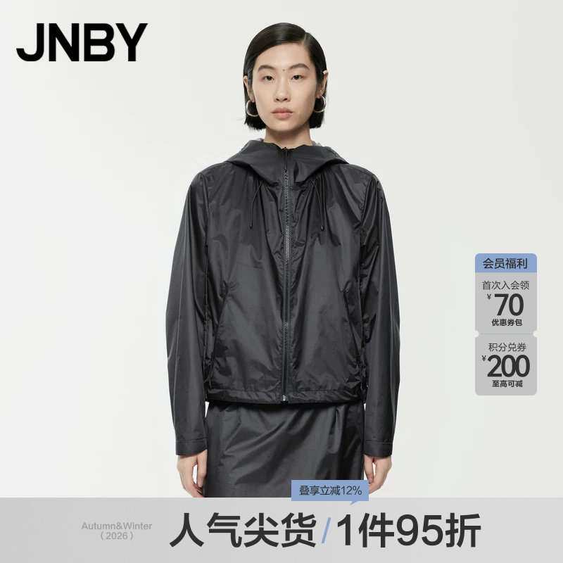 JNBY/江南布衣夏季女装夹克休闲宽松长袖H型上衣女外套5O4614180图片