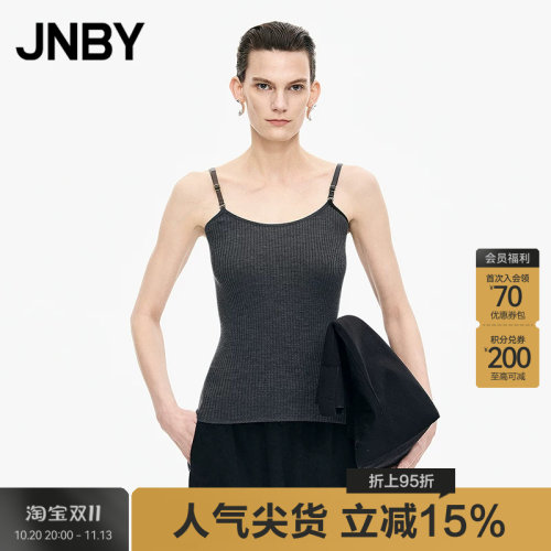【秋冬上新】JNBY/江南布衣25秋毛衫吊带圆领修身5P7313320