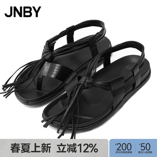 JNBY 季 末折扣 圆头7P4M15340 江南布衣春夏凉鞋