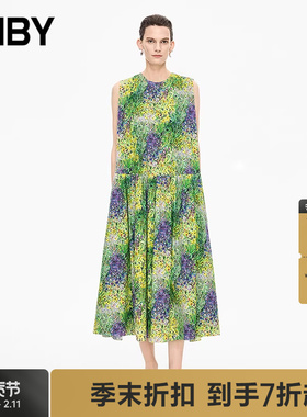 【商场同款】JNBY/江南布衣25秋新品连衣裙无袖直筒棉质5P7G15420