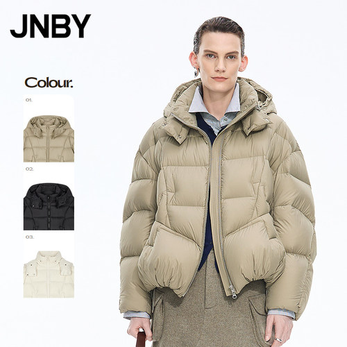 【秋冬上新】JNBY/江南布衣25冬新品羽绒服连帽宽松长袖5PAC10140