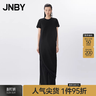 江南布衣春夏连衣裙短袖 JNBY 末折扣 圆领宽松5P5G12320 季