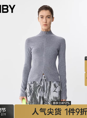 【早春上新】JNBY/江南布衣25春毛针织衫修身半高领5P2310350