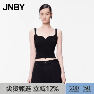 JNBY 女装 针织背心弹力纱粗针吊带修身 U型背心内搭 江南布衣夏季