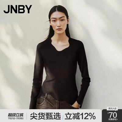 长袖短款毛衫JNBY/江南布衣