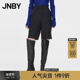 江南布衣折扣秋冬短裤 女通勤直筒宽松精纺低腰五分裤 西装 JNBY 裤