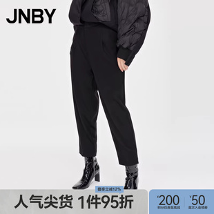 子女绵羊毛宽松休闲通勤九分裤 5MAE11110 江南布衣秋冬休闲裤 JNBY