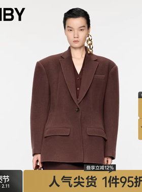 JNBY/江南布衣秋冬羊毛双面呢西装外套5OA811100