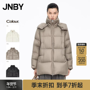 【商场同款】JNBY/江南布衣25冬新品羽绒服宽松H型长袖5PAC13960