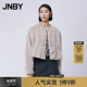 仿皮草外套短款 JNBY 江南布衣春季 宽松圆领通勤仿羊羔毛5O1A12920