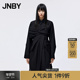 式 JNBY 江南布衣折扣秋冬衬衫 连衣裙女设计感不规则裙子收腰翻领