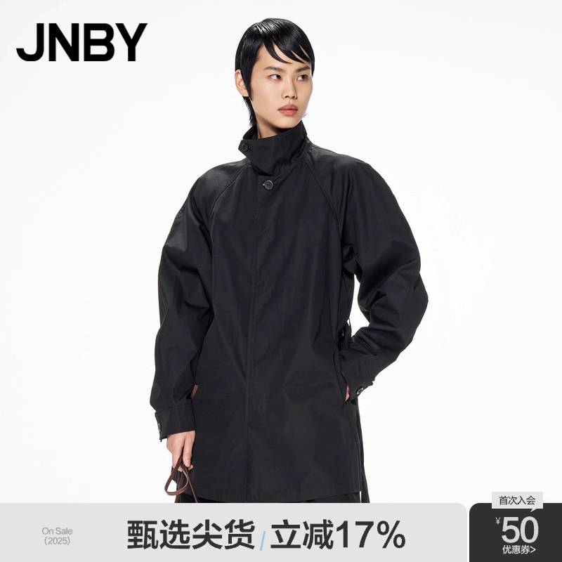 中长款翻领风衣JNBY/江南布衣