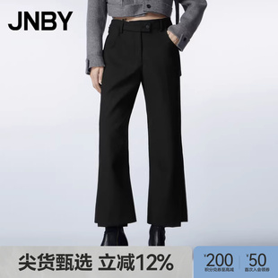 格纹长裤 JNBY 通勤 子喇叭裤 裤 江南布衣秋冬休闲裤 女含羊毛西装