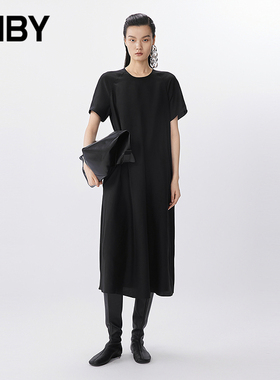 【季末折扣】JNBY/江南布衣25夏连衣裙桑蚕丝短袖5P5G14290